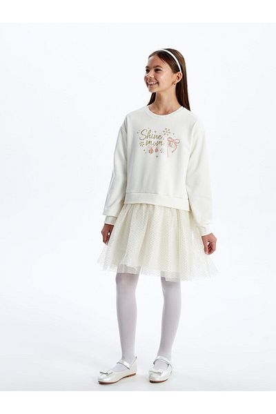 LC Waikiki Lcwk Crew Neck Girls' Dress