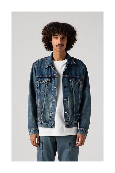 Levi's Ανδρικό σκούρο μπλε μπουφάν Trucker - Broadway Terrace A9431-0003