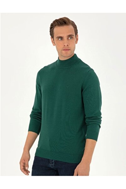 Pierre Cardin Светр з напіврибальським коміром Slim Fit - 50% бавовна і 50% акрил (Özse Giyim)