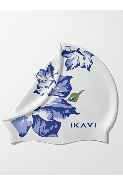 İKAVİ Високоякісний силіконовий надувний матрац для моря та басейну з квітковим принтом