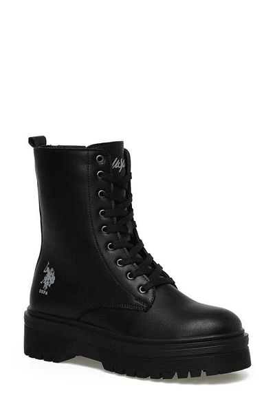 U.S. Polo Assn. U.S.POLO ASSN ROSE 3PR BLACK COMFORT CASUAL ΚΑΘΗΜΕΡΙΝΕΣ ΜΠΟΤΕΣ
