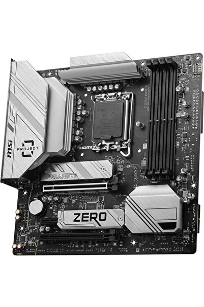 MSI B760M PROJECT ZERO WIFI-6E DDR5 HDMI-DP PCIE 4.0 1700P MATX
