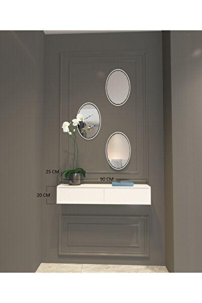 MOBİLYA GEZEGENİ MOBİLYA GEZEGENİ MOBİLYA GEZEGENİ AMBER DRESUAR BEYAZ 80  CM