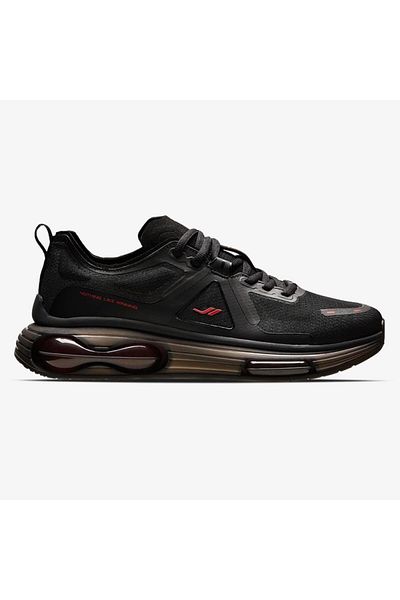 Lescon Black Red Airfoam Marble - Anatomical Comfort Casual Sneakers