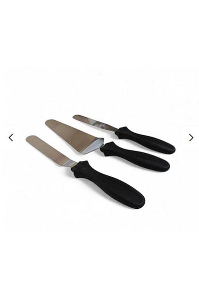 3B Trend 3-Piece Oblique Ergonomic Non-Slip Handle Spatula Set
