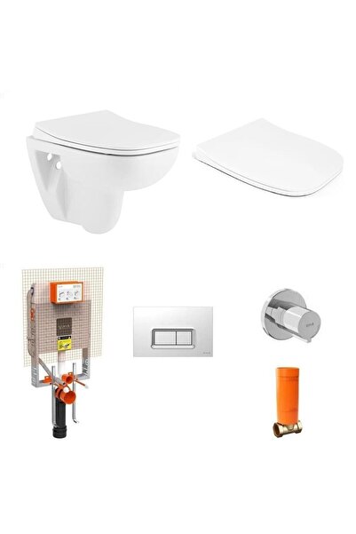 Seramiksan Petite Asma Klozet + Yavaş Kapanır Kapak + VitrA Gömme Rezervuar Set