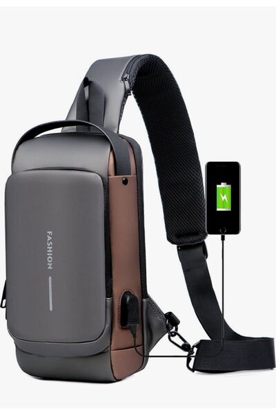 Luma Smile Usb Şarj Portlu Kilitlenebilen Sırt , Bel, Omuz Çantası