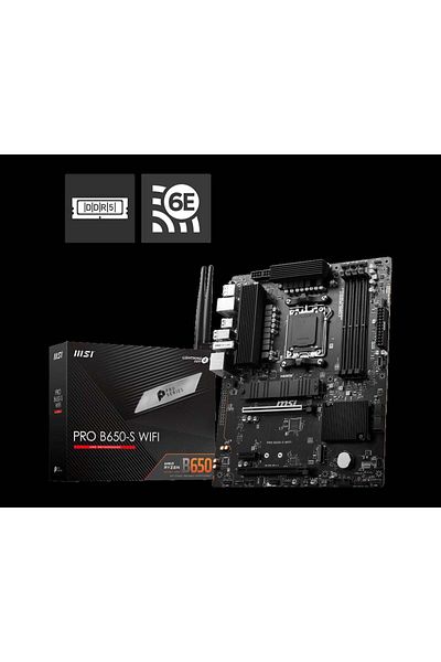 MSI Pro B650-S Wifi Ddr5 7200(Oc)Mhz HDMI Dp M.2 Atx Am5