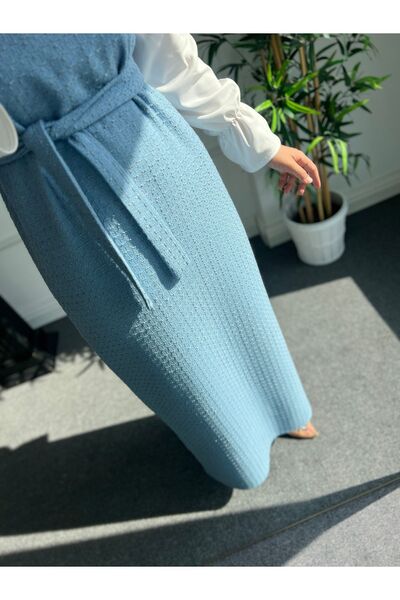 Nisa Nalbantoğlu Bebe Mavisi Tüvit Tesettür Jile