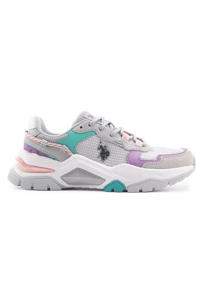 U.S. Polo Assn. U.S.POLO VINCENT 4FX - Γκρι και λιλά πράσινο, άνετα και casual αθλητικά παπούτσια