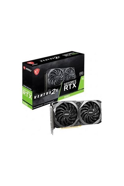 MSI Geforce Rtx3060 Ventus 2X Oc 12Gb 192Bit Gddr6 Graphics Card (Geforce Rtx 3060 Ventus 2X 12g Oc)