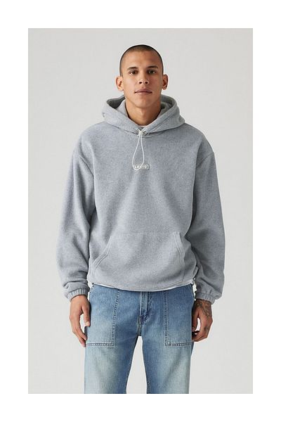 Levi's Ανδρικά φούτερ Fleece Fleece - Mid Tone Grey, H Dyarnitik, BB Tab A9454-0001