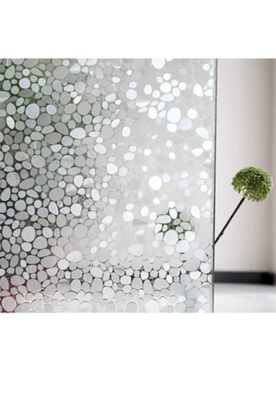 Örtücüm 60 Cm X 1 Metre Statik Yapışkansız Ev Ofis Duşakabin Cam Filmi Buzlu ...