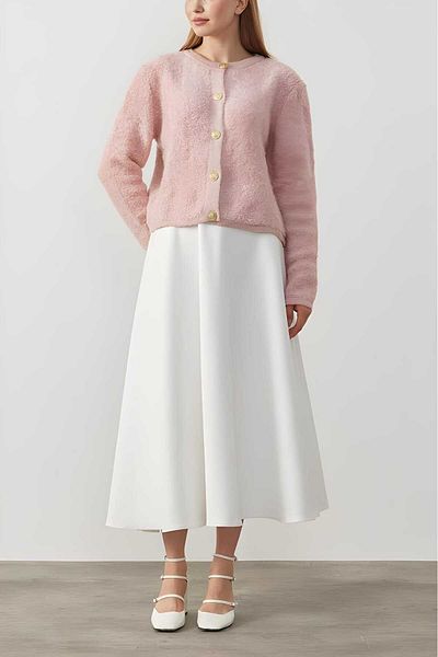 CNG MODA Women's Scuba Fabric Puff Flared Hijab Skirt