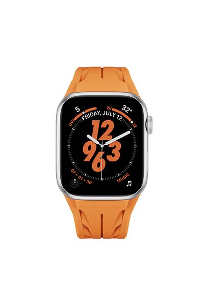 zore Apple Watch 42mm Krd-127 Silicone Cord with Metal Buckle-White