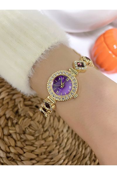 Bimodabu Women's Roman Numeral Wristwatch with Luxurious Zirconia