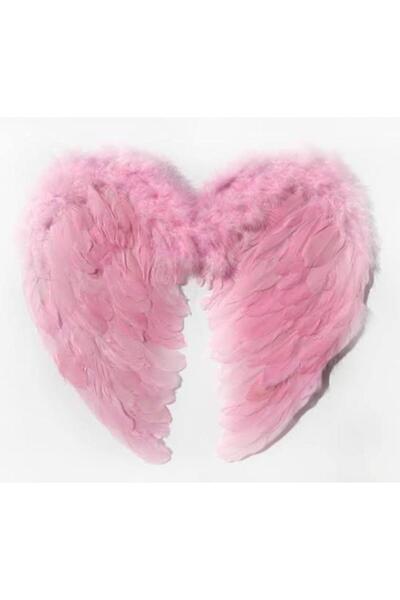 Orca Büyük Pembe Melek Kanadı Gerçekçi Tüylü 100x85cm