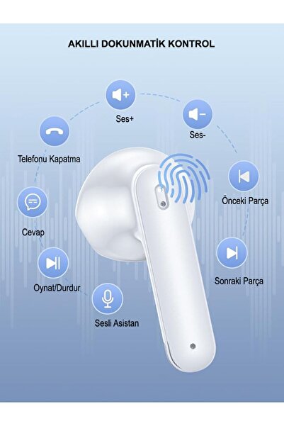 ROBX S-30 Bluetooth Kulaklık Ios-android Enc Ortam Sesi Azaltma 4 Mikrofonlu 5.3 Ipx6 su geçirmez