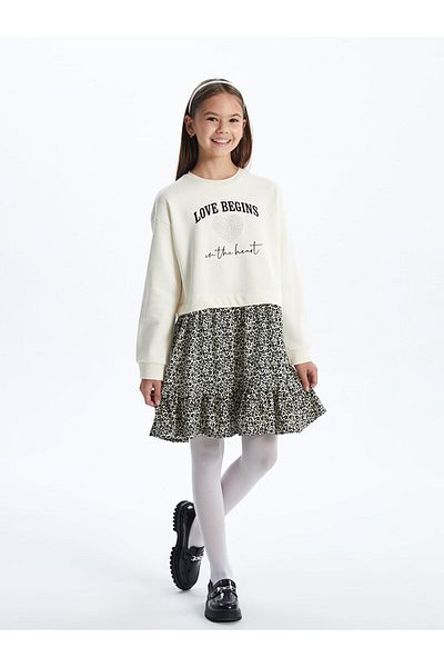 LC Waikiki Lw - Crew Neck Girl's Dress
