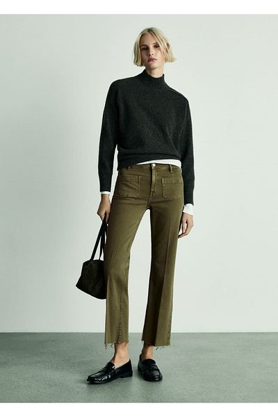 MANGO Woman Flare-Jeans mit mittlerer Taille