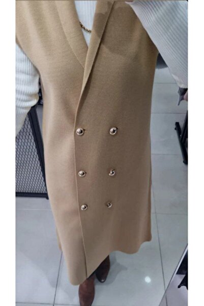 guller tekstil KADIN HIRKA YELEK TRİKO DÜĞME DETAYLI