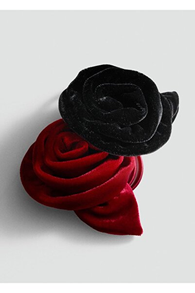 MANGO Woman Комплект щипки за коса с цветя