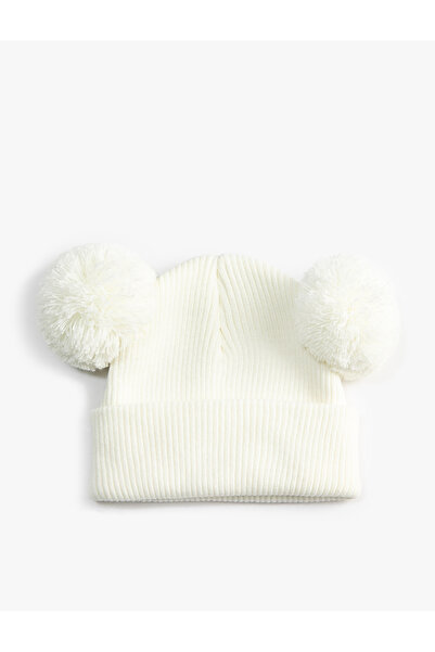 Koton Beige Girl's Knit Beanie