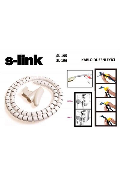 S-LINK Sl-195 22mm 20mt Kablo Toplayıcı