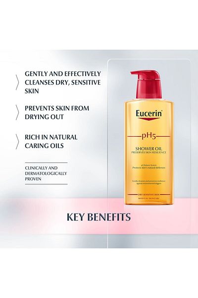 Eucerin Ph5 Skin Protection Shower Oil, 400ml