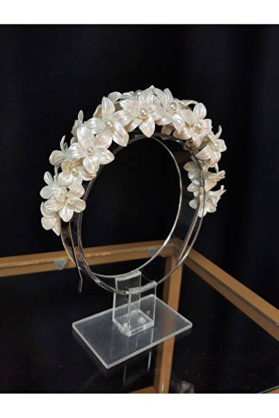 gelin Porselen çiçekli taç