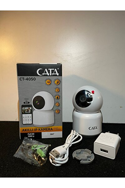 Cata 360 Derece Dönebilen Akıllı Wi-fi Kamera(FULL HD-1080P) Ct-4050