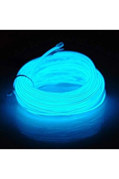 Otoaction Araç Içi Aydınlatma Ip Şerit Torpido Led Ip Neon Dekoratif BUZ Mavi 5 Metre
