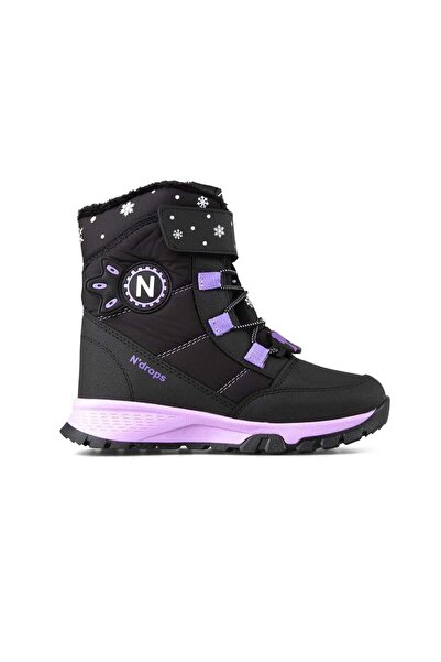 TRENDYSHOSE 014 Kız  Çocuk soğuk Geçirmez Polarlı Kar Botu