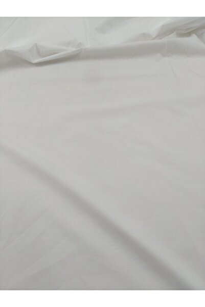 Kumaş Parça Білий бавовняний поплін - 150 см