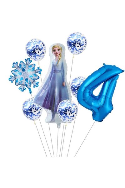 DÜVENCİ TİCARET FROZEN ELSA FOLYO BALONLU YAŞ BALON SET