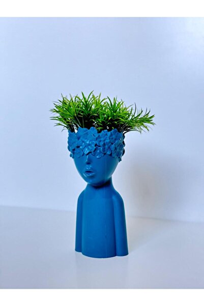 HomeFuture Yapay Çiçek Kuru Çiçek Salon Biblo Saksı Yapay Çim Okaliptus Karik...