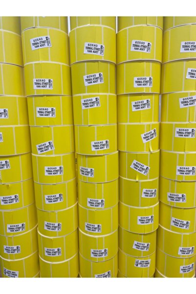 Adestor ملصق صيدلية أصفر مقاس 40x60 - 1000 قطعة، 48 لفة