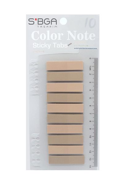 sibga tasarım Transparent Colored Post-It Note Paper - 200 Sheets Bookmark Sticker