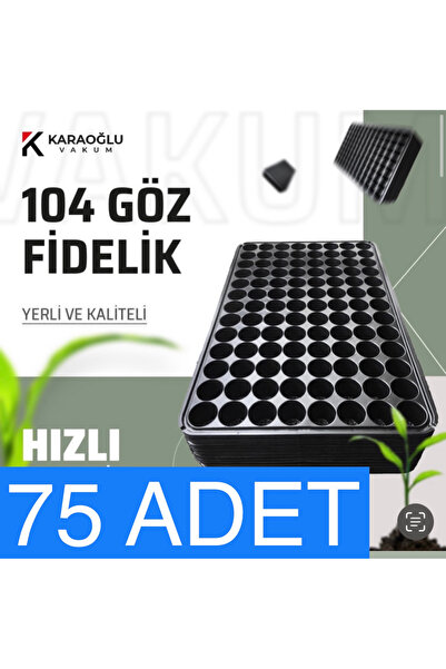 KARAOĞLU VAKUM AMBALAJ Fide Viyol 75 Adet 104 Göz Fide Viyolü Fidelik, Fide A...