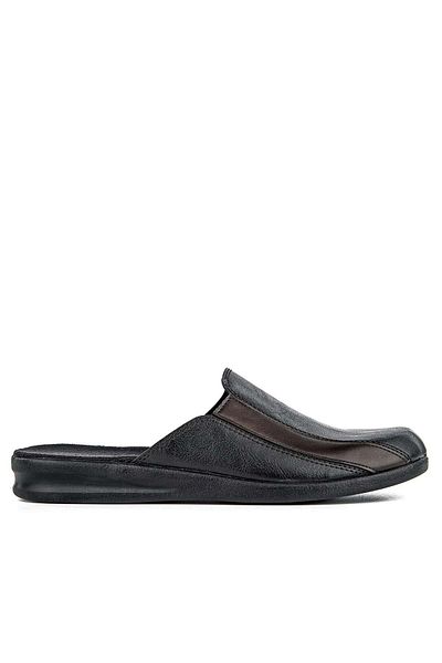 Muya Men's House Slippers - Brant Anatomical Sole, Black-Brown