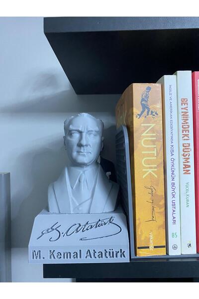 Goplast Premium Özel Üretim ATATÜRK Büstü, MUSTAFA KEMAL ATATÜRK Biblo, Atatürk Heykel 18 CM