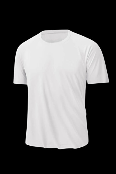 TARZZİNG Erkek Kısa Kollu %100 Pamuk Bisiklet Yaka Sade Terletmeyen Kumaş Dar Kesim Badi