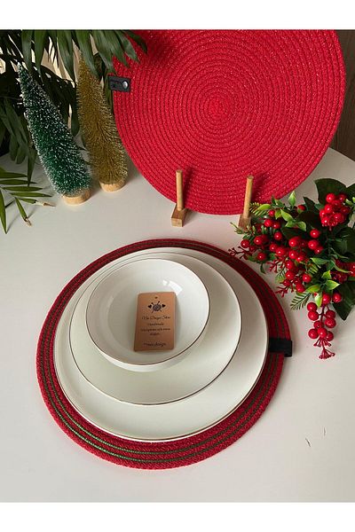 Nev Design Set of 6 Cotton Plates - American Service