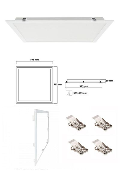 Gökyüzü Panel Daylight Led, Recessed Led Armature, Drywall Ceiling 60X60 Led Panel, Recessed 60Watt Led Panel, 4000K