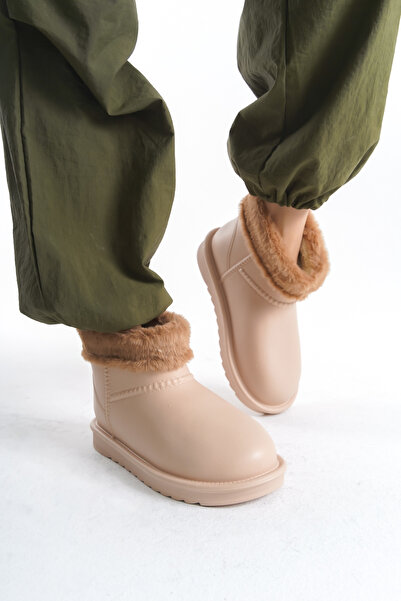 Liza Shoes Γυναικείες βελούδινες μπότες βροχής A022-K1000