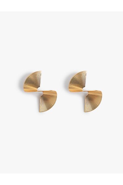 Koton Steel Abstract Earrings