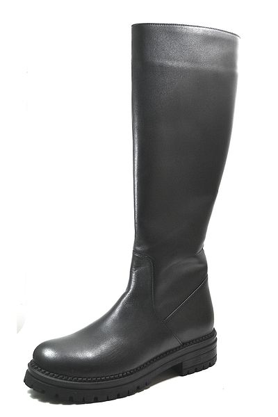 Onlo Ayakkabı Дамски ботуши Onlo Shoes MK.023 от естествена кожа, черни, с дебела подметка