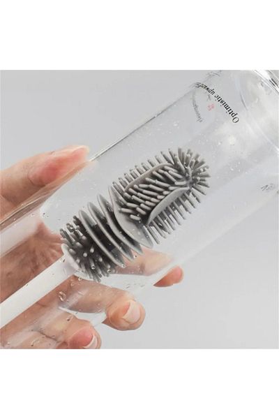 BirTıKHome Silicone Cup Plate Glass Bottle Cup Washing Brush Multifunctional Dish Cleaning Brush