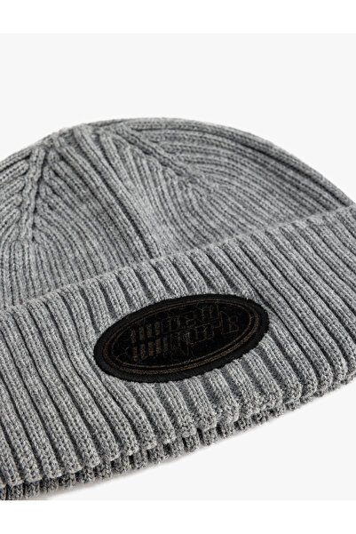 Koton Label Embroidered Layered Beret