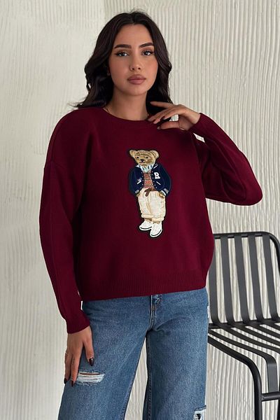 ZISHAN Pulover de damă model V2 Teddy Bear - Mărime standard